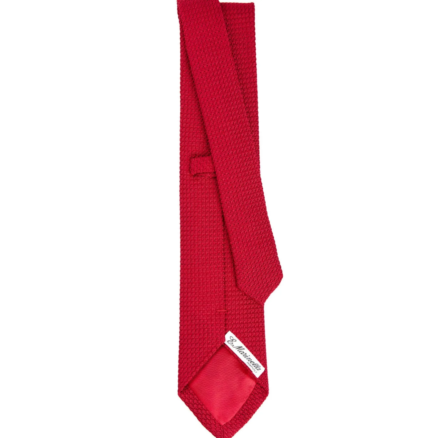 CRAVATTA SARTORIALE ROSSA In garza di seta