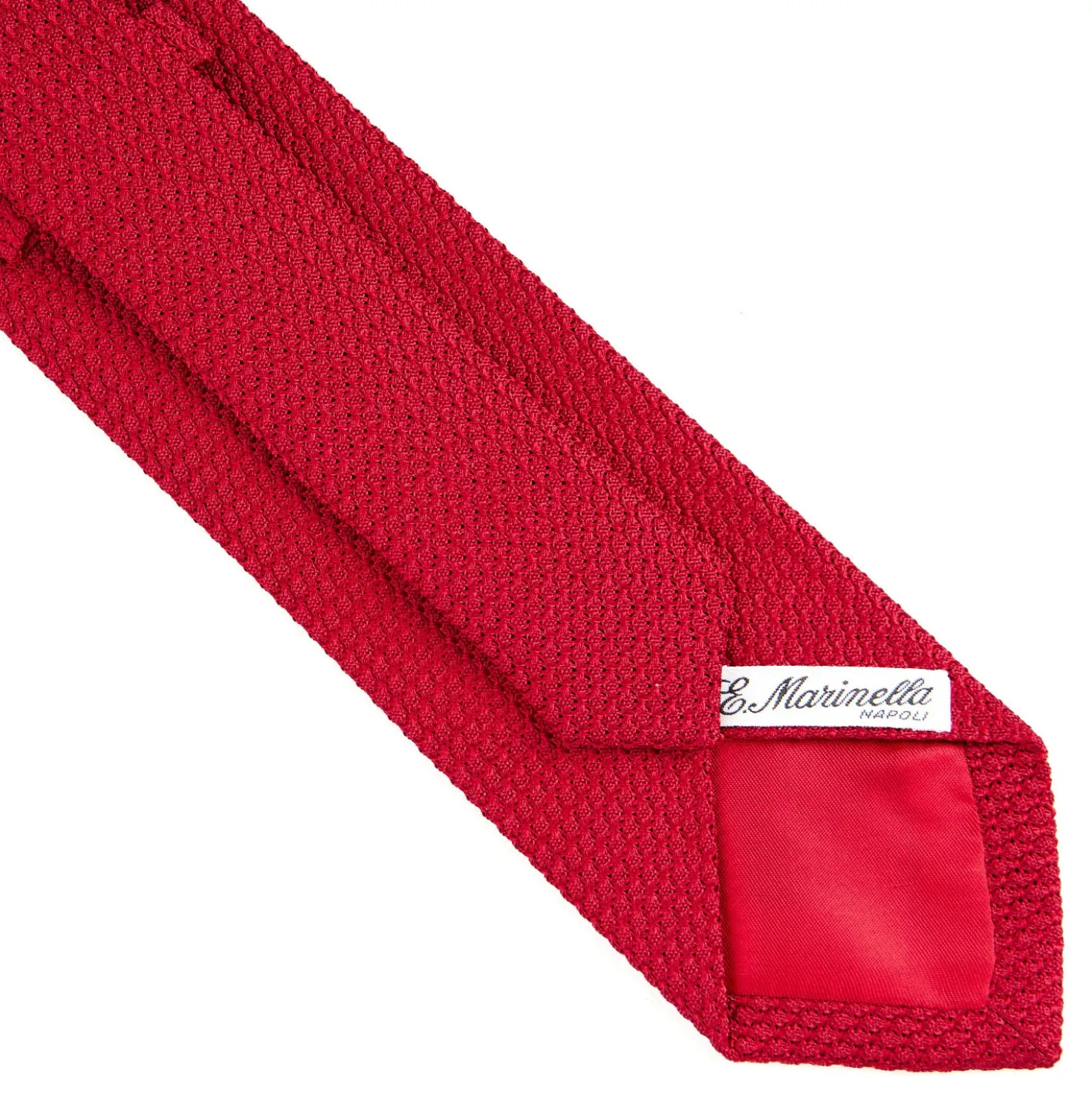 CRAVATTA SARTORIALE ROSSA In garza di seta