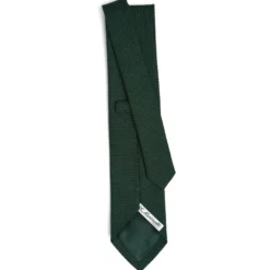 CRAVATTA SARTORIALE VERDE SCURO In garza di seta