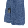 CRAVATTA TRICOT IN CASHMERE BLU Tinta unita