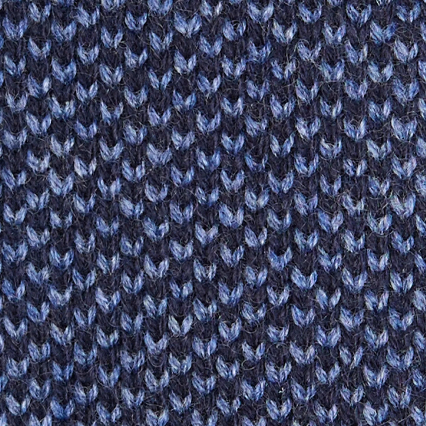 CRAVATTA TRICOT IN CASHMERE BLU SCURO Tinta unita