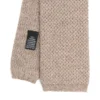 CRAVATTA TRICOT IN CASHMERE BEIGE Tinta unita