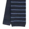 CRAVATTA TRICOT IN SETA BLU SCURO Rigata
