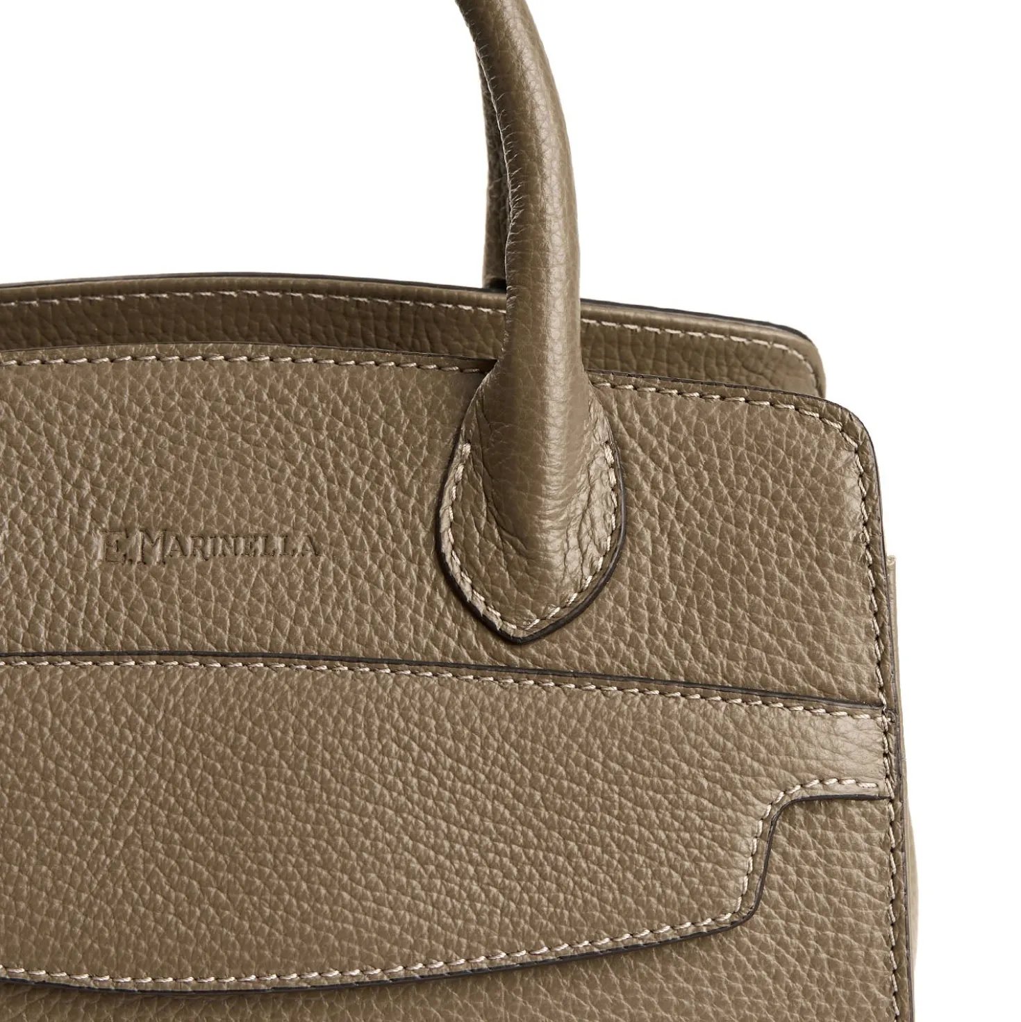DAY BAG MINI TORTORA In pelle martellata