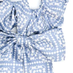ELASTICO PER CAPELLI AZZURRO POLVERE CON FIOCCHI Fanatsia archivio 1982