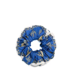 ELASTICO PER CAPELLI IN SETA BLU Lucky elephant