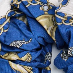 ELASTICO PER CAPELLI IN SETA BLU Lucky elephant