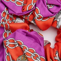 ELASTICO PER CAPELLI IN SETA FUCSIA Lucky elephant