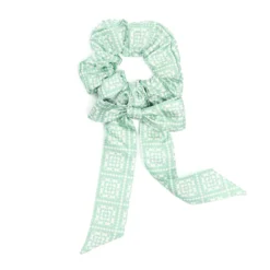 ELASTICO PER CAPELLI VERDE CHIARO CON FIOCCHI Fanatsia archivio 1982
