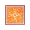 FOULARD ARANCIONE IN SETA E ORANGE FIBER Collezione orange fiber