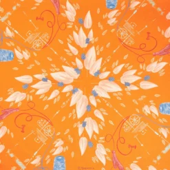 FOULARD ARANCIONE IN SETA E ORANGE FIBER Collezione orange fiber