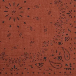 FOULARD IN LANA, CASHMERE E SETA 65 MARRONE Paisley