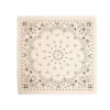 FOULARD IN LANA, CASHMERE E SETA 65 BIANCA Paisley