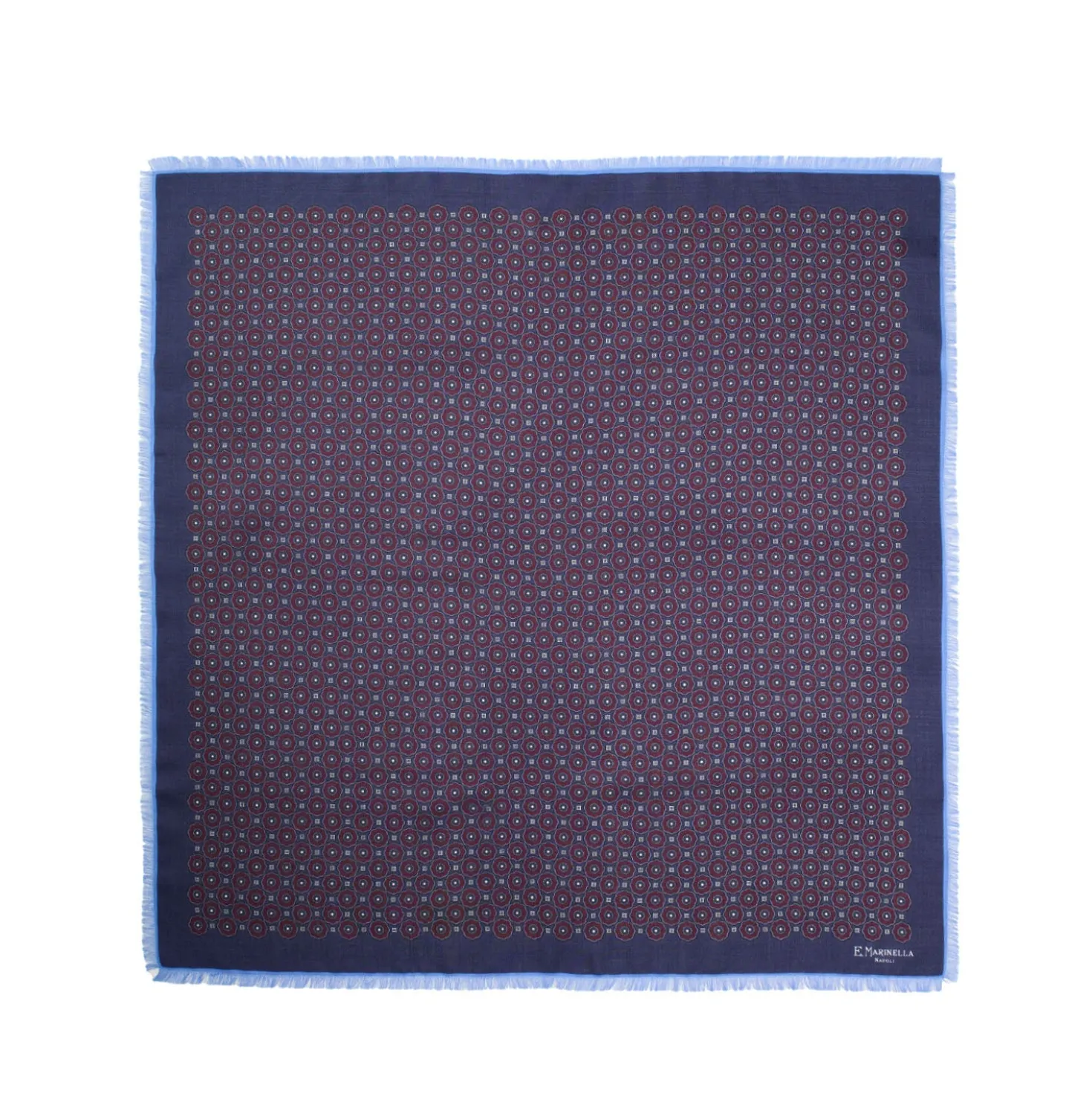 FOULARD IN LANA, CASHMERE E SETA 65 BLU SCURO Archivio inspiration 1985