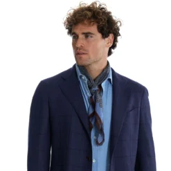FOULARD IN LANA, CASHMERE E SETA 65 AZZURRO POLVERE Archivio inspiration 1985