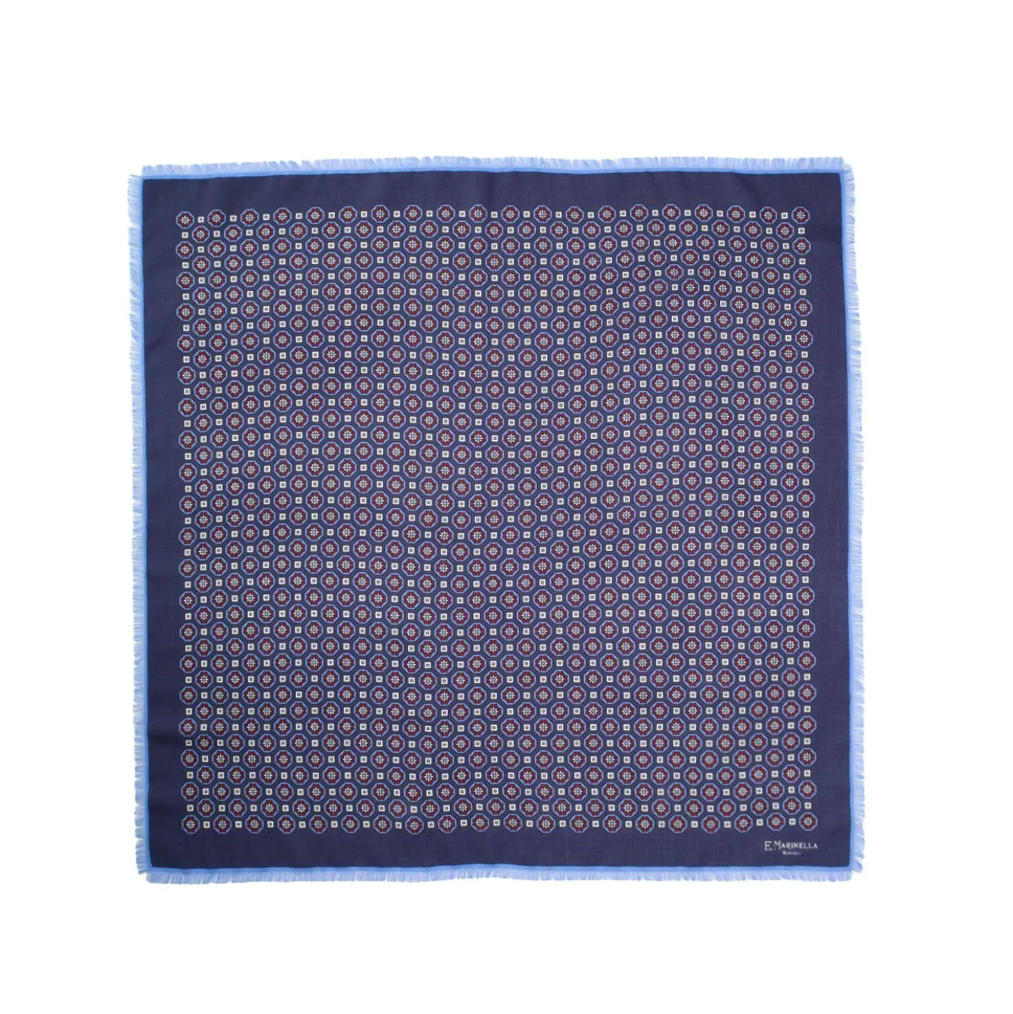 FOULARD IN LANA, CASHMERE E SETA 65 BLU SCURO Archivio inspiration 1939