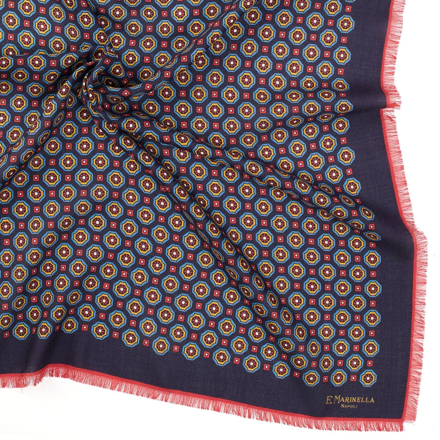 FOULARD IN LANA, CASHMERE E SETA 65 BLU SCURO Archivio inspiration 1939