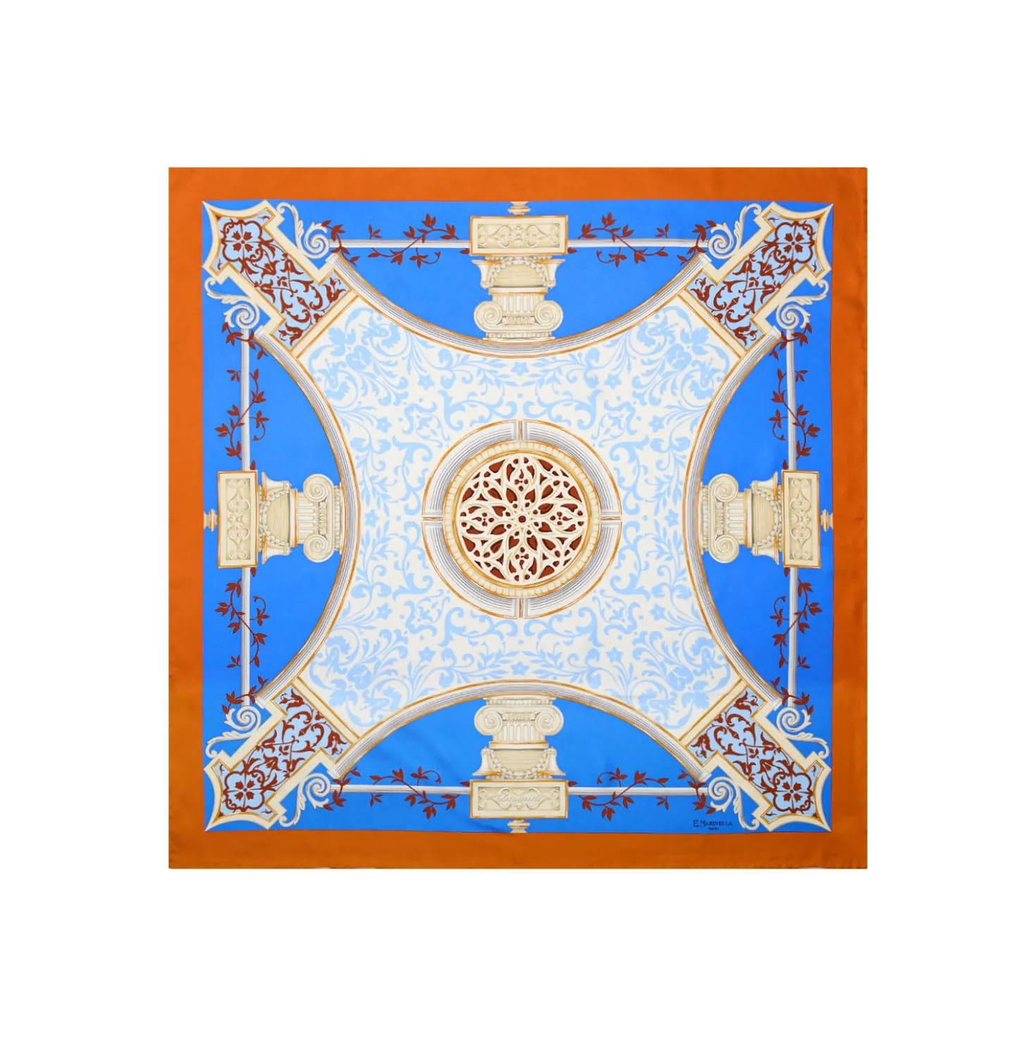 FOULARD IN SETA 90 ARANCIONE Divinita’