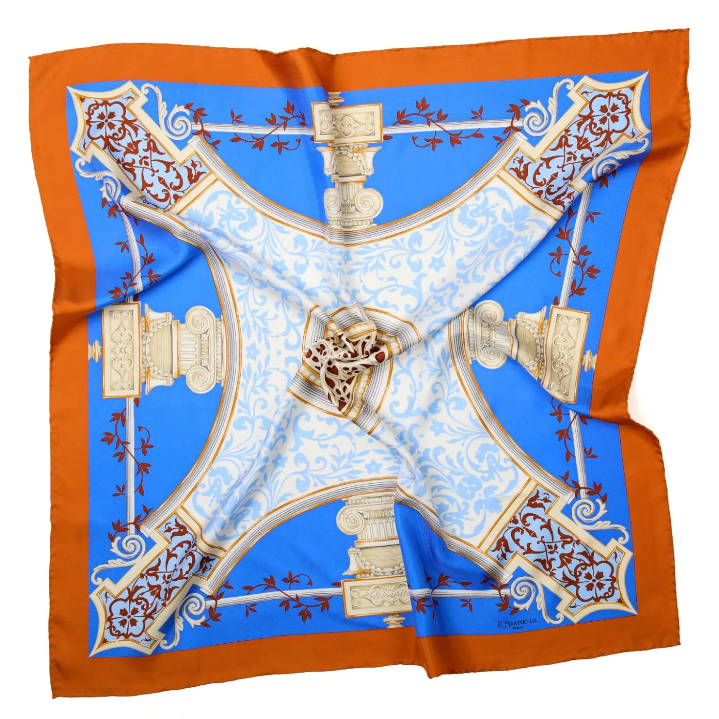 FOULARD IN SETA 90 ARANCIONE Divinita’