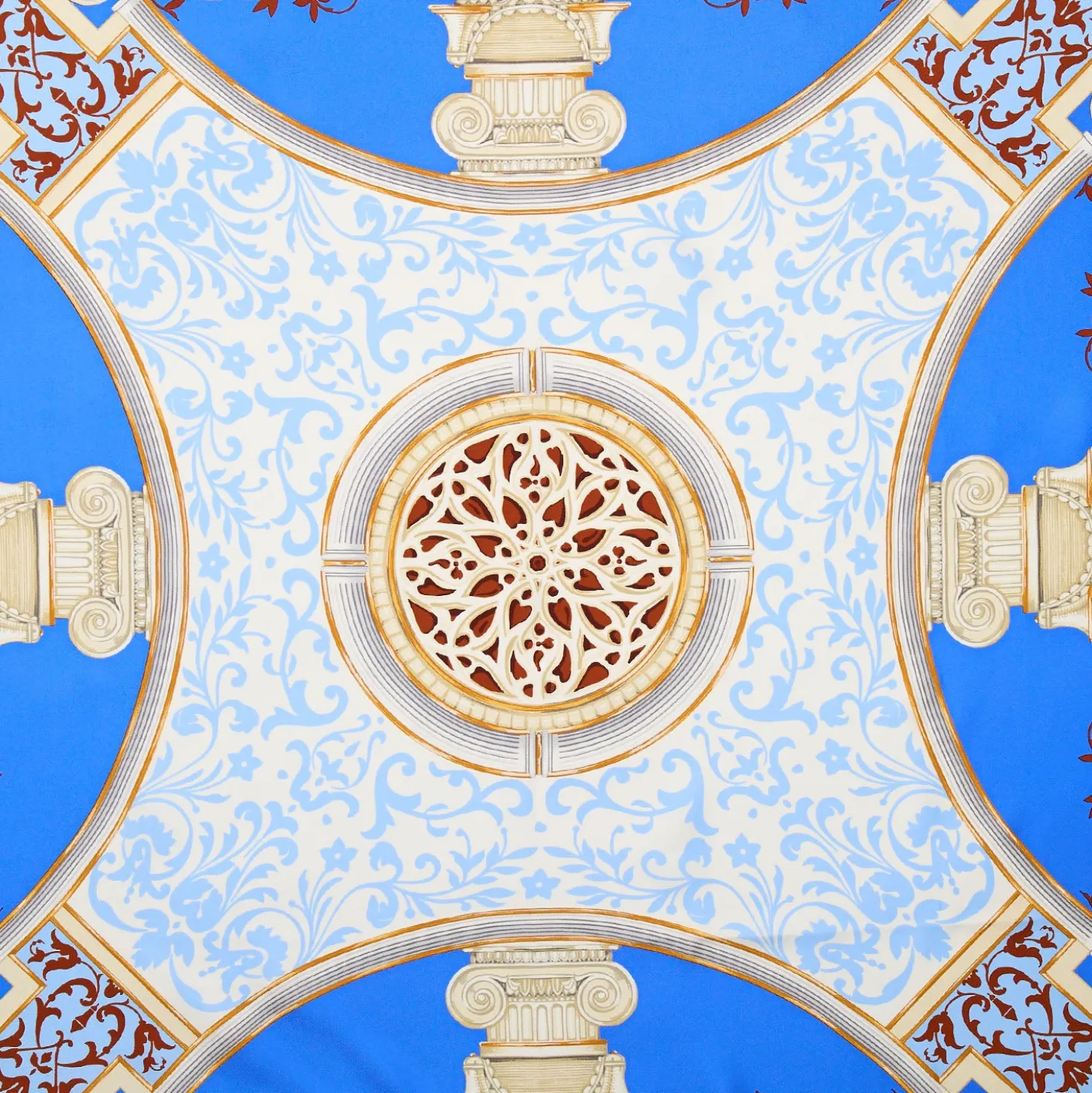 FOULARD IN SETA 90 ARANCIONE Divinita’
