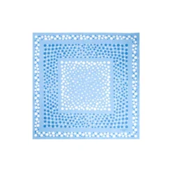 FOULARD IN SETA 65 AZZURRO Eleganza a pois