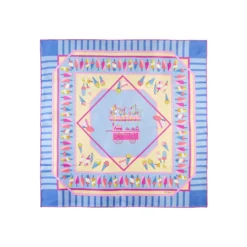 FOULARD IN SETA 90 AZZURRO La gelateria