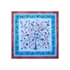FOULARD IN SETA 90 AZZURRO L'albero della vita