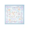 FOULARD IN SETA 90 AZZURRO La rosa canina