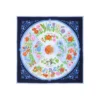 FOULARD IN SETA 90 AZZURRO La ruota delle stagioni