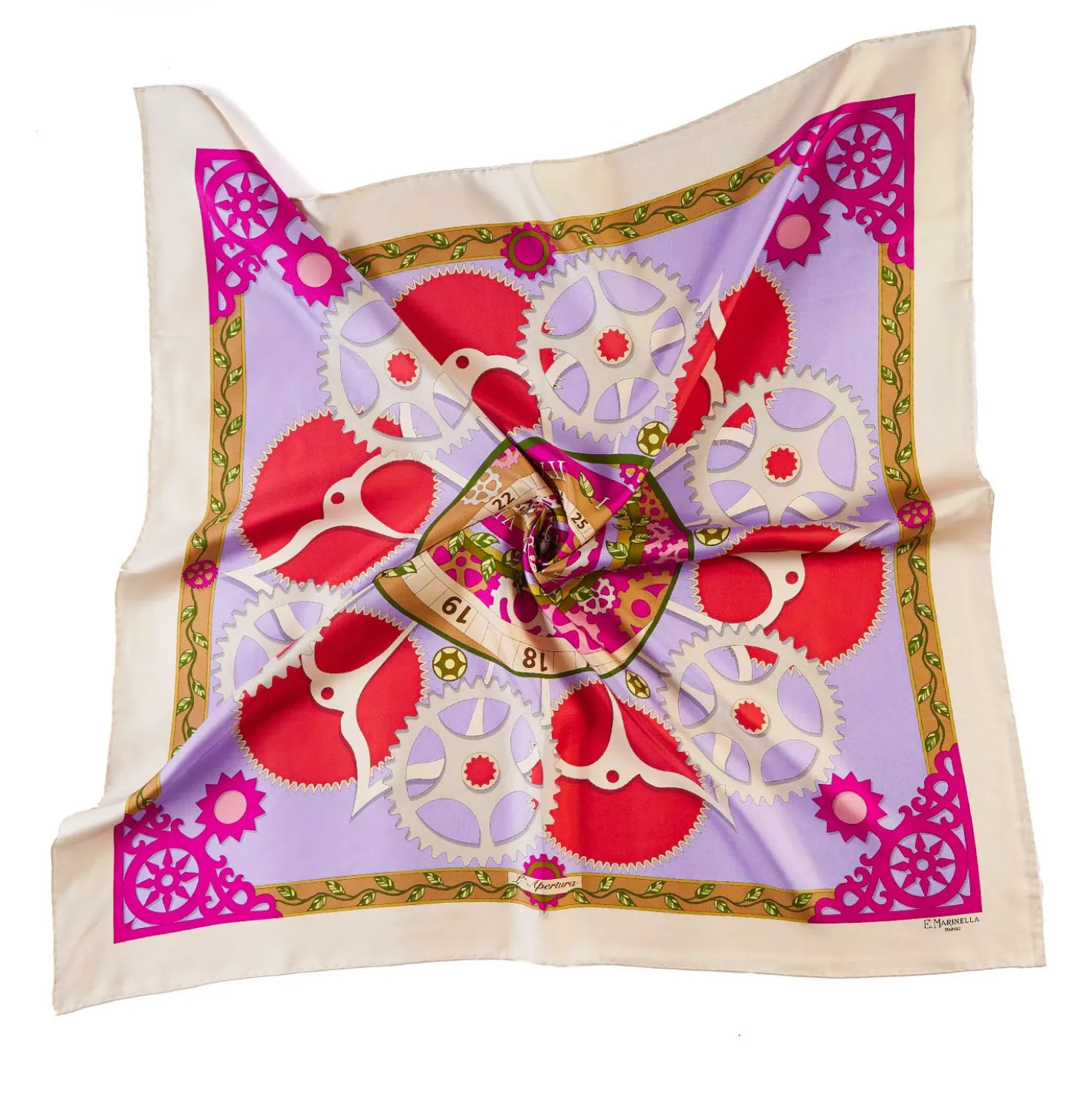 FOULARD IN SETA 90 BEIGE Timelss morning