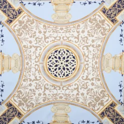 FOULARD IN SETA 90 BLU Divinita’