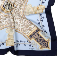 FOULARD IN SETA 90 BLU Divinita’