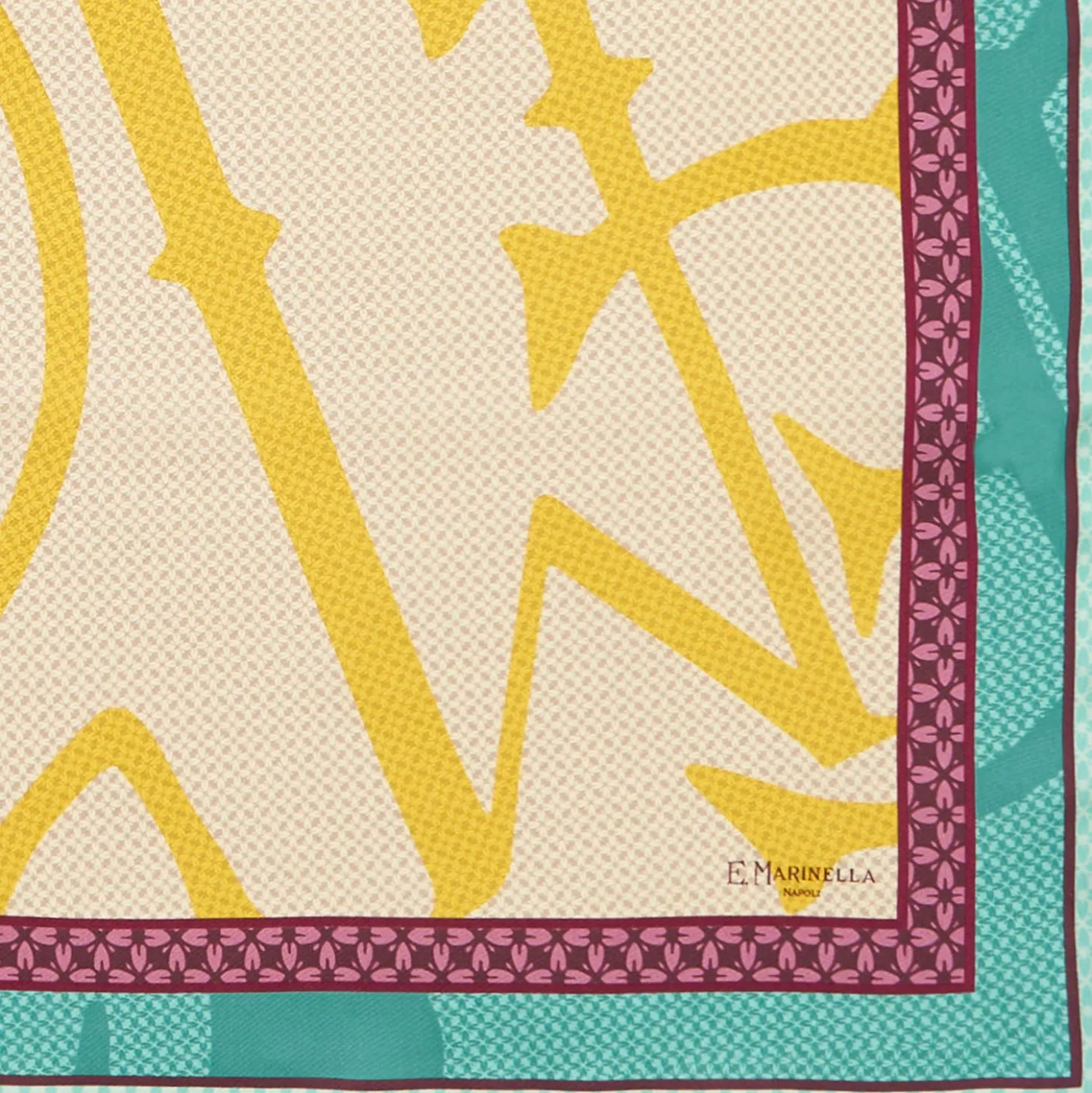 FOULARD IN SETA 90 GIALLO Archivio ispiration 1961