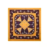 FOULARD IN SETA 90 GIALLO Elefanti portafortuna