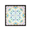 FOULARD IN SETA 90 NERO Motivo floreale