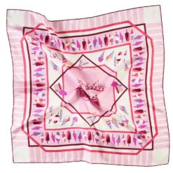 FOULARD IN SETA 90 ROSA La gelateria