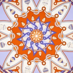 FOULARD IN SETA 90 ROSA Le mongolfiere