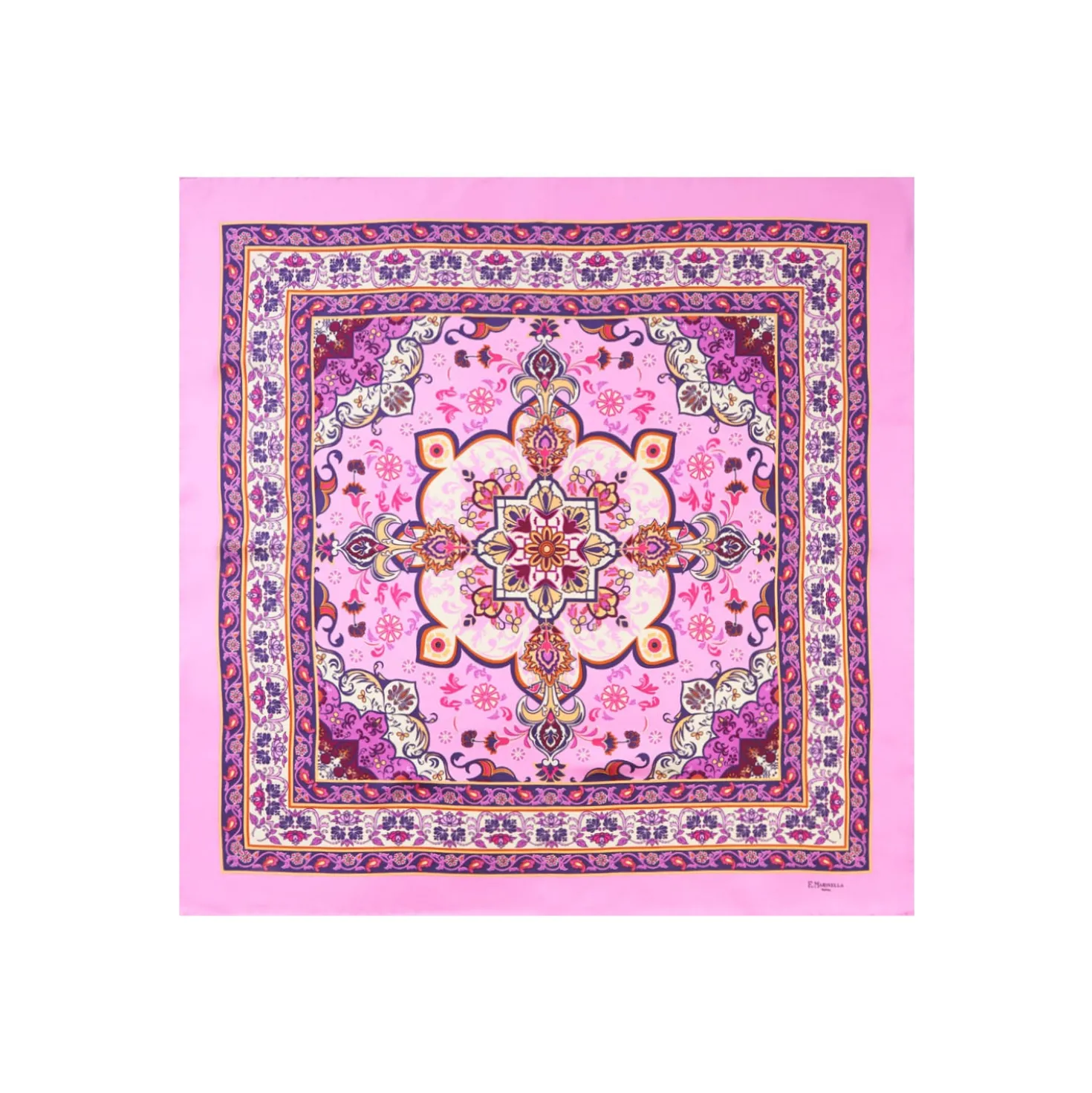 FOULARD IN SETA 90 ROSA Mediterranean vibes