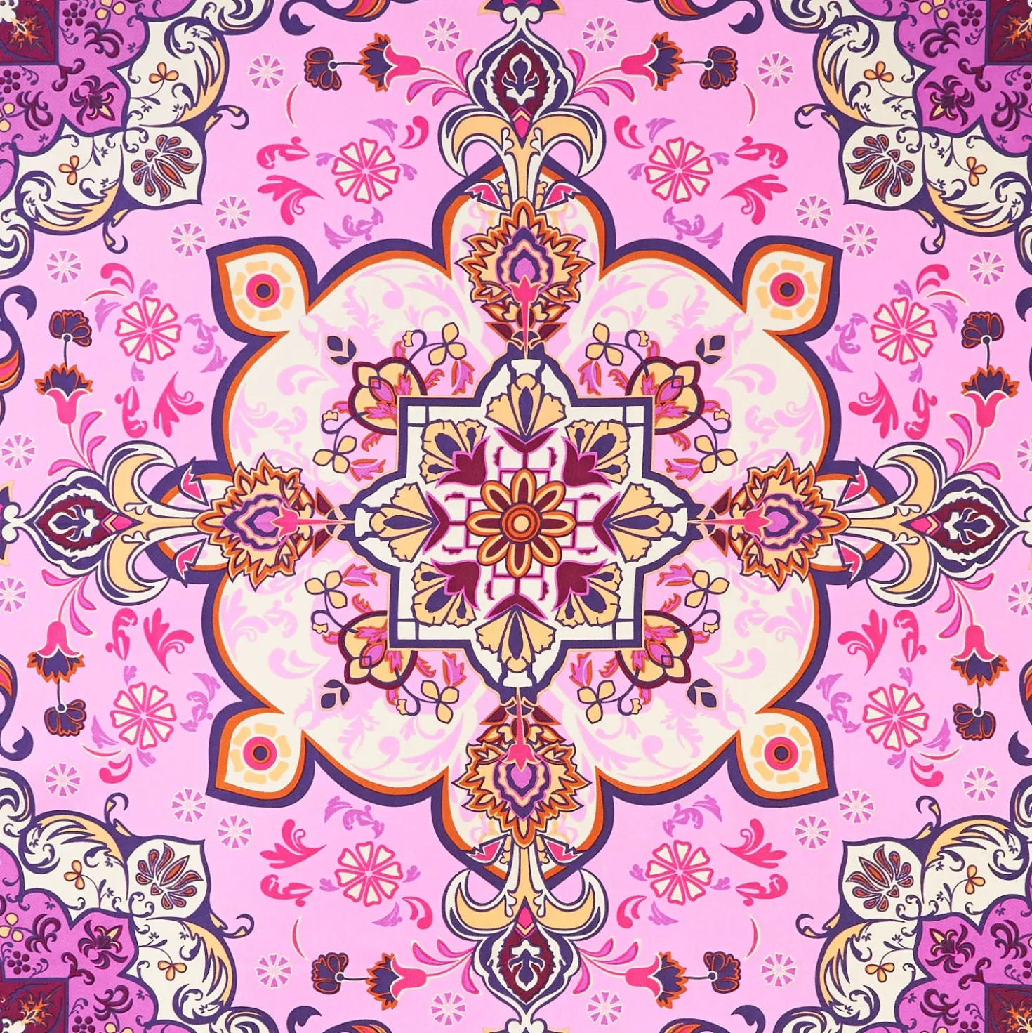 FOULARD IN SETA 90 ROSA Mediterranean vibes