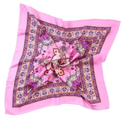 FOULARD IN SETA 90 ROSA Mediterranean vibes