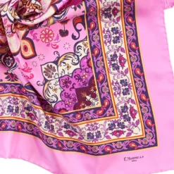 FOULARD IN SETA 90 ROSA Mediterranean vibes