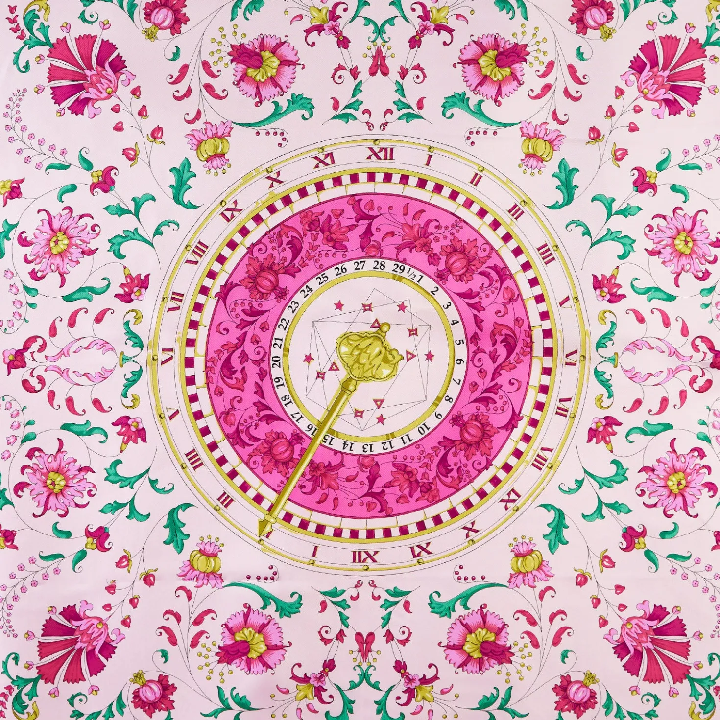 FOULARD IN SETA 90 ROSA Un'estate caprese