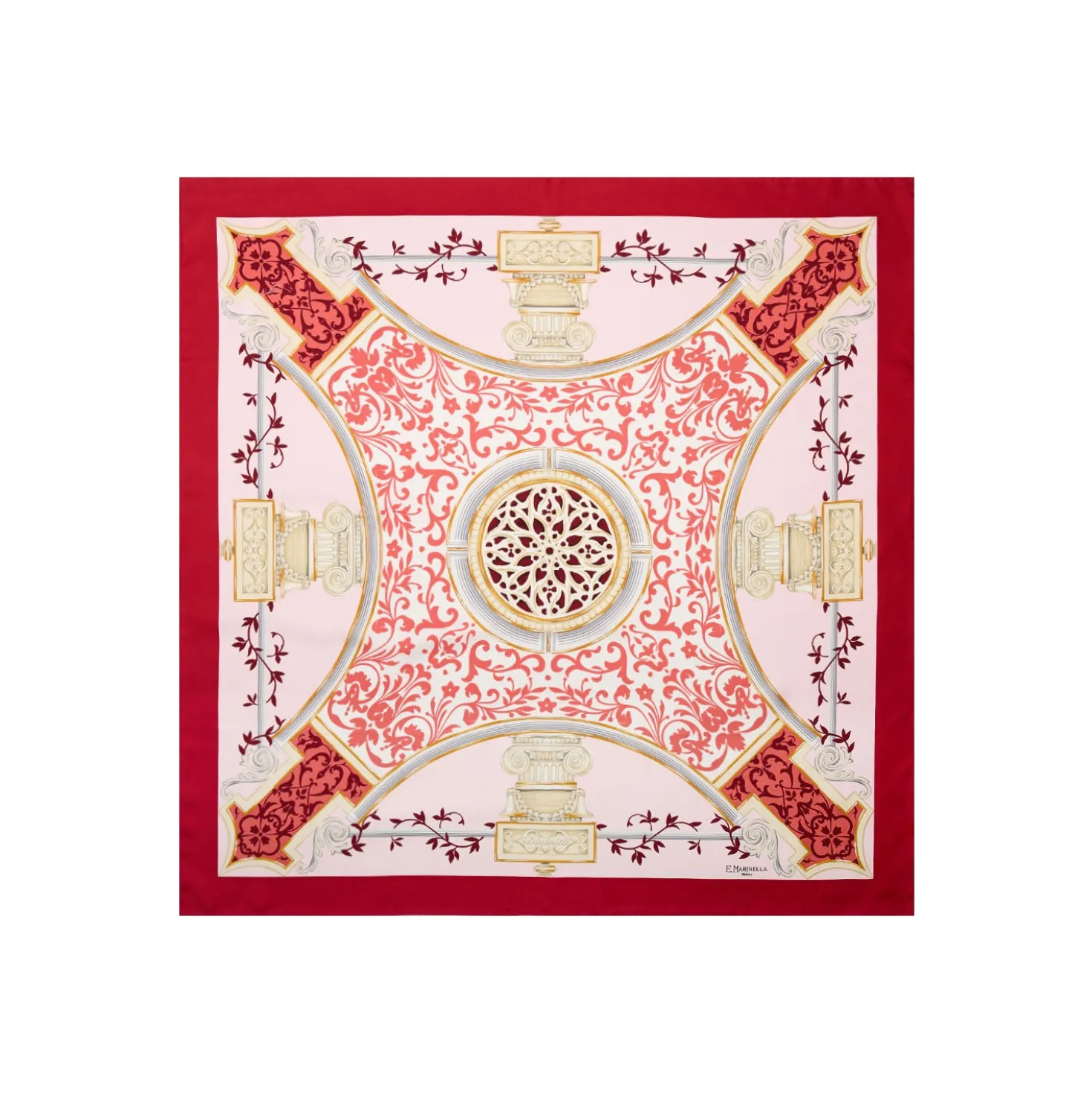 FOULARD IN SETA 90 ROSSO Divinita’