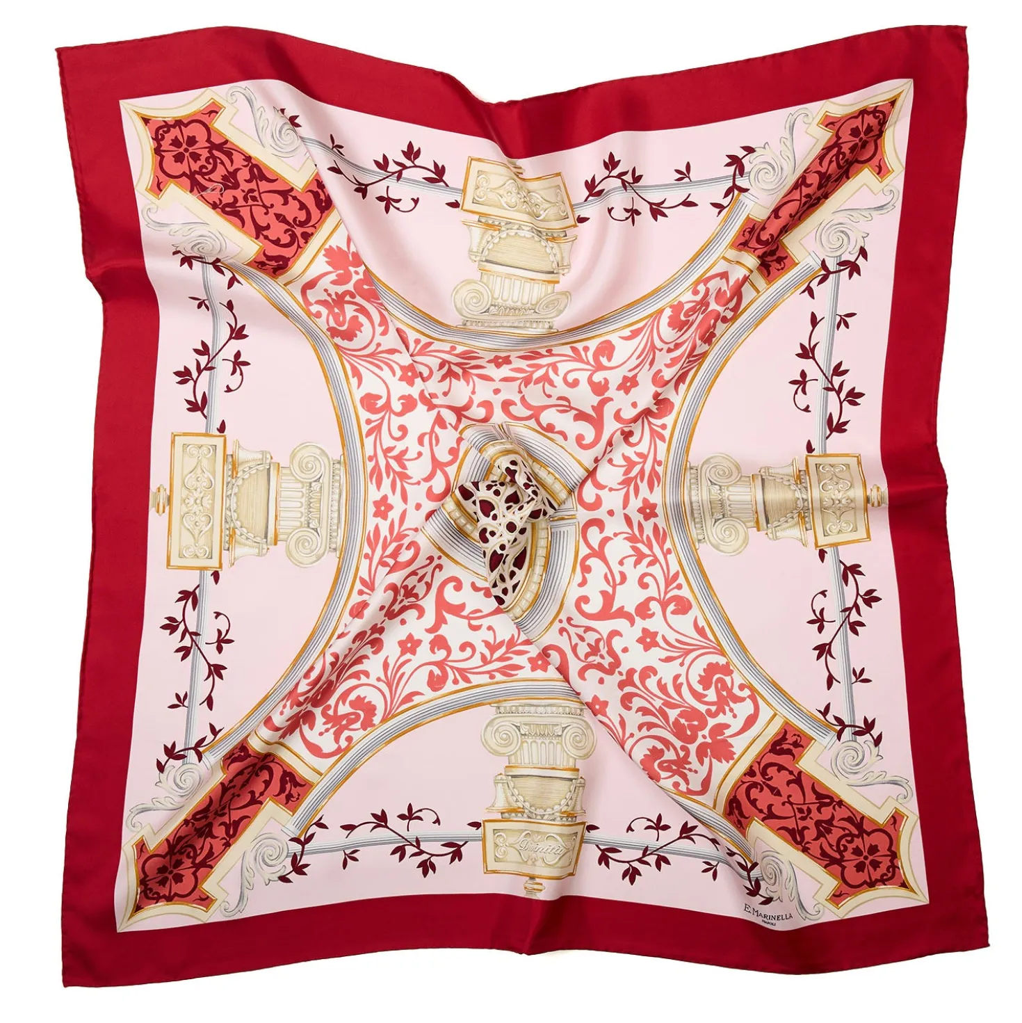 FOULARD IN SETA 90 ROSSO Divinita’