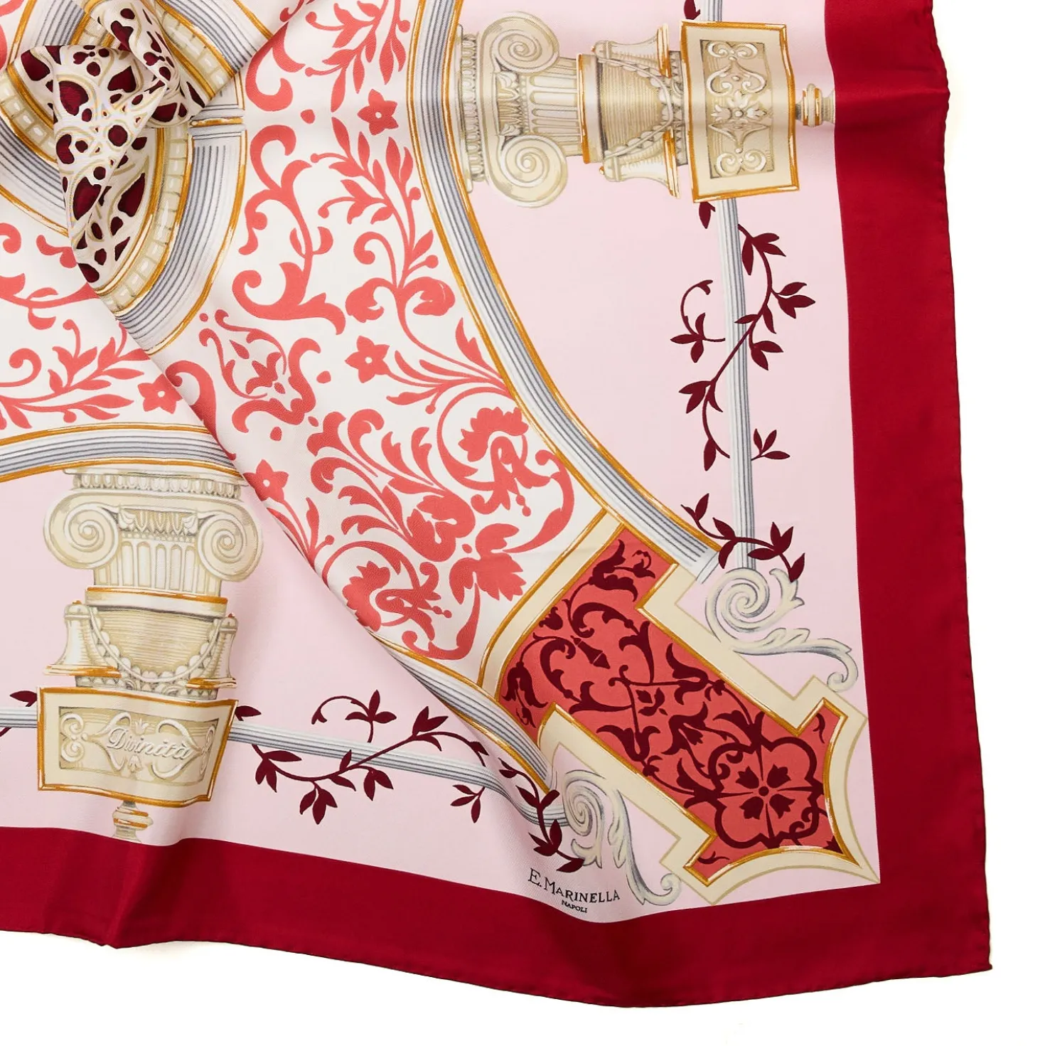 FOULARD IN SETA 90 ROSSO Divinita’