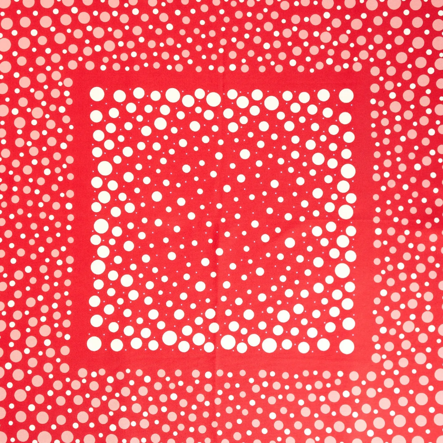 FOULARD IN SETA 65 ROSSO Eleganza a pois