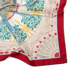 FOULARD IN SETA 90 ROSSO Mosaico