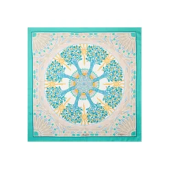 FOULARD IN SETA 90 VERDE Mosaico