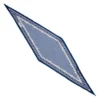 FOULARD ROMBO IN SETA BIANCO Microfantasia fiore