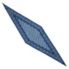 FOULARD ROMBO IN SETA BLUETTE Microfantasia fiore